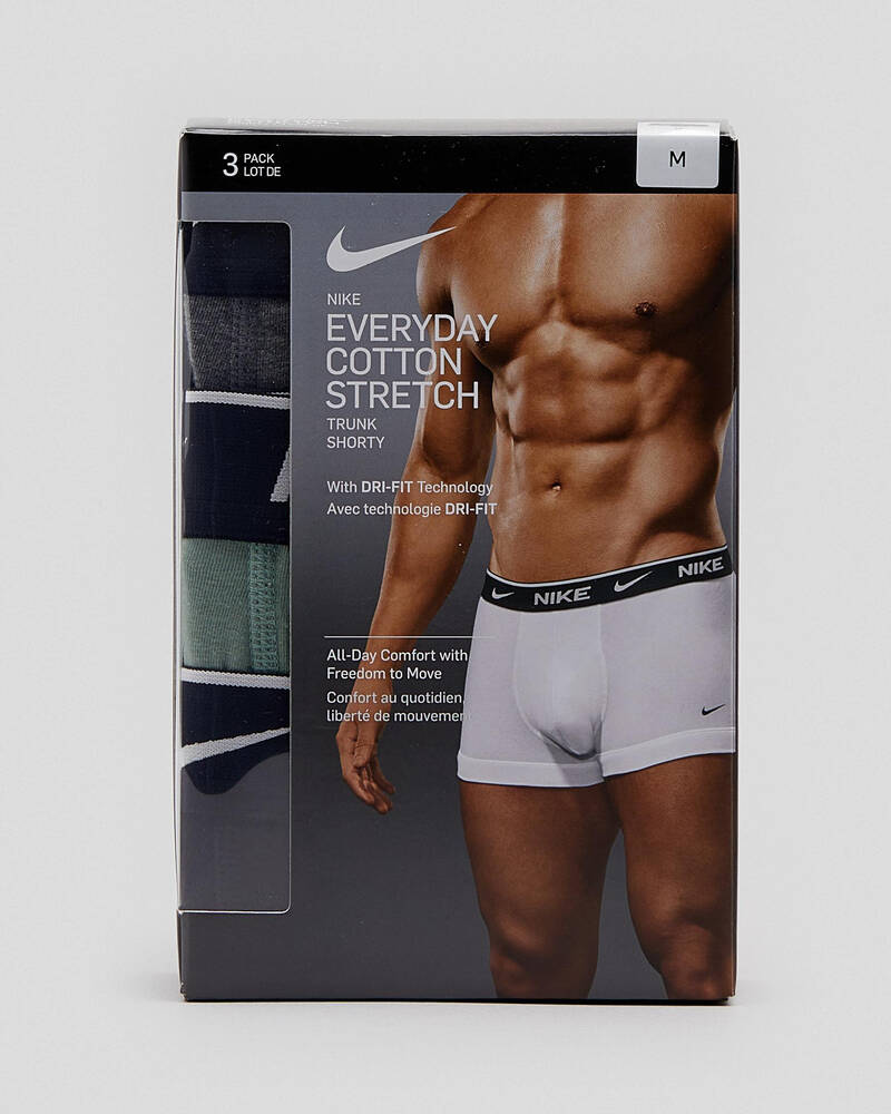 Nike Everyday Cotton Stretch Boxer Shorts 3 Pack for Mens