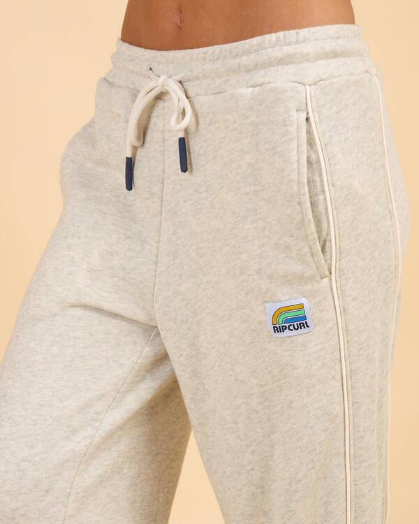 Rip Curl Surf Side Sliced Wide Leg Track Pants for Womens