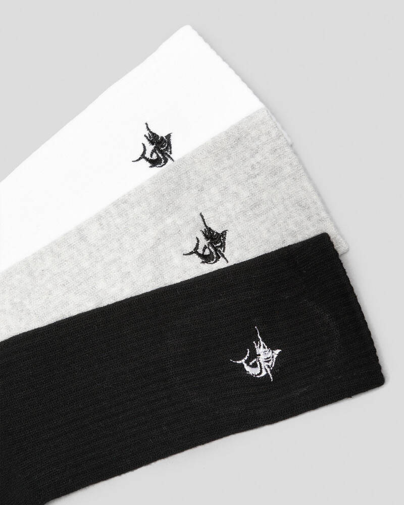 Salty Life Angler 3 Pack Socks for Mens