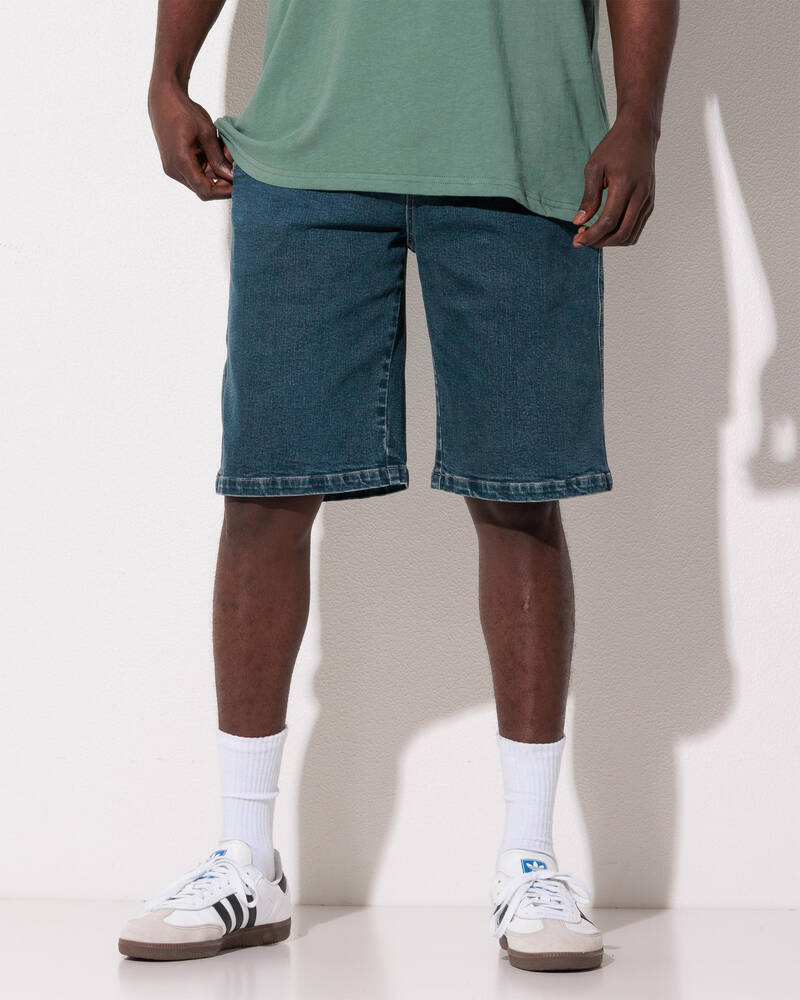 Lucid League Denim Walk Shorts for Mens