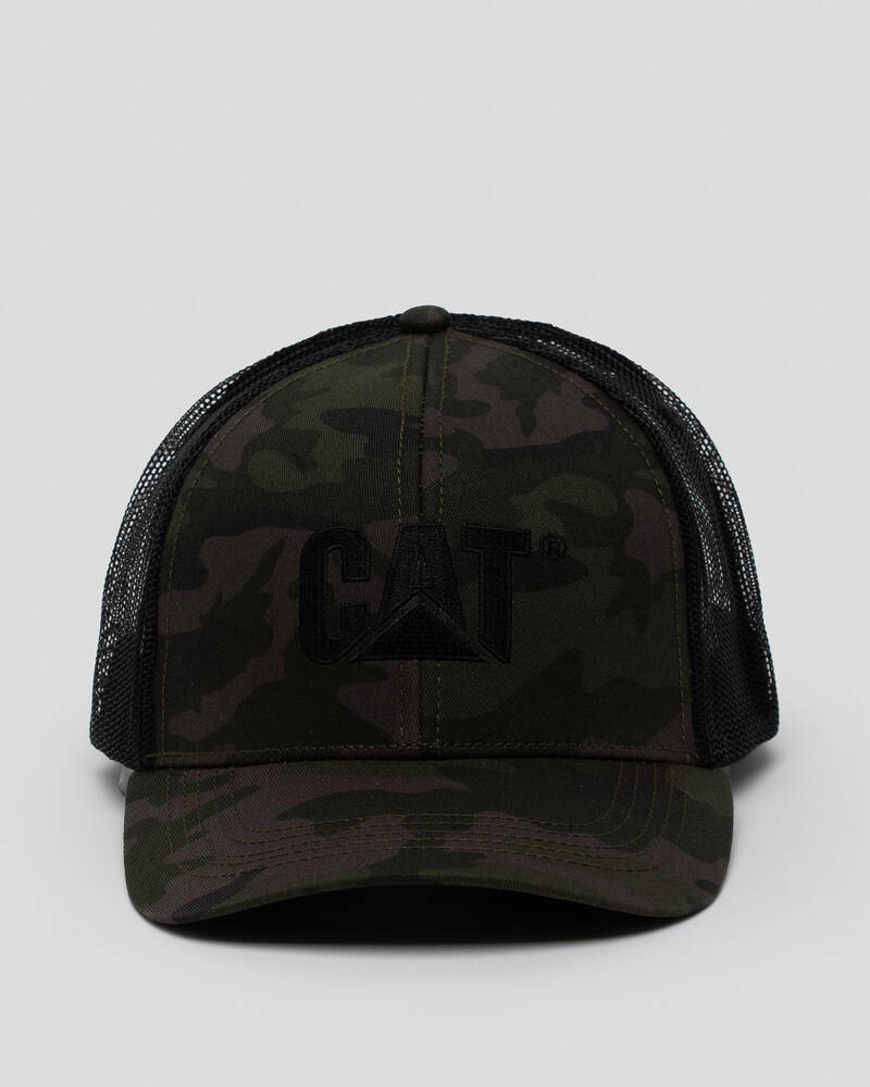 Cat Raised Logo Trucker Cap for Mens