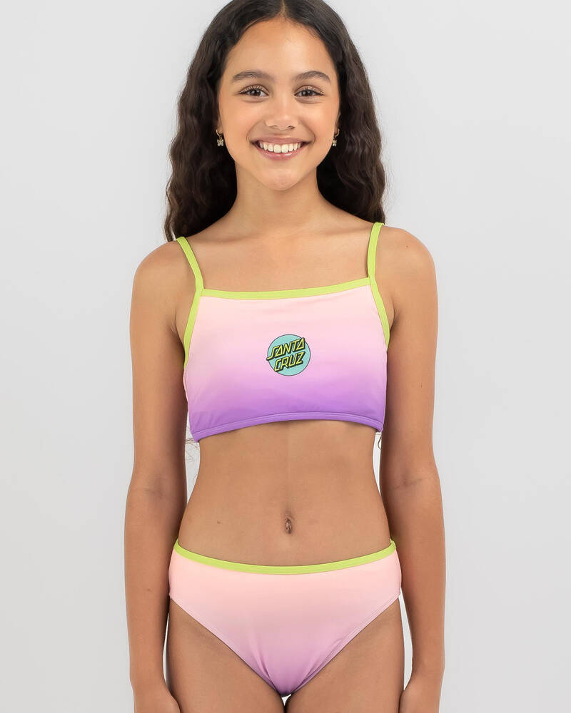 Santa Cruz Girls' Other Dot Tie Dye Bikini Set for Womens