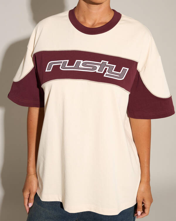 Rusty Kinetic Oversized T-Shirt for Womens