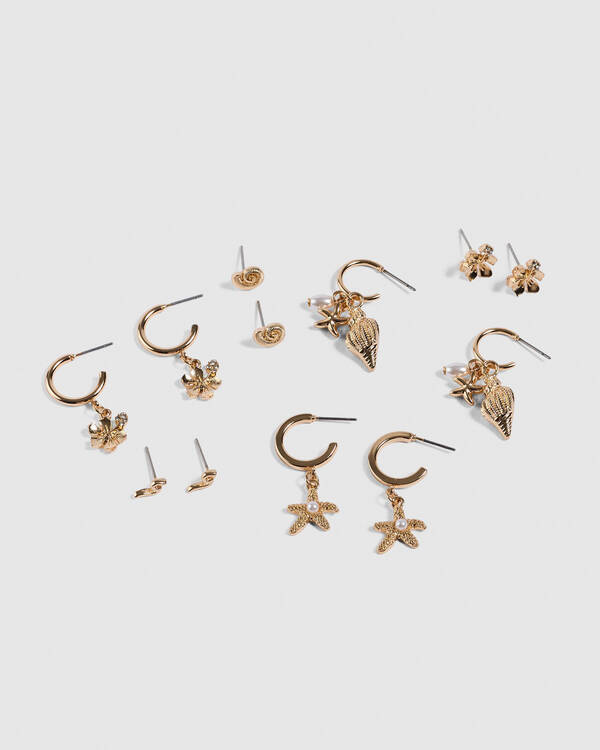 Karyn In LA Leia Hibiscus Earring Pack for Womens