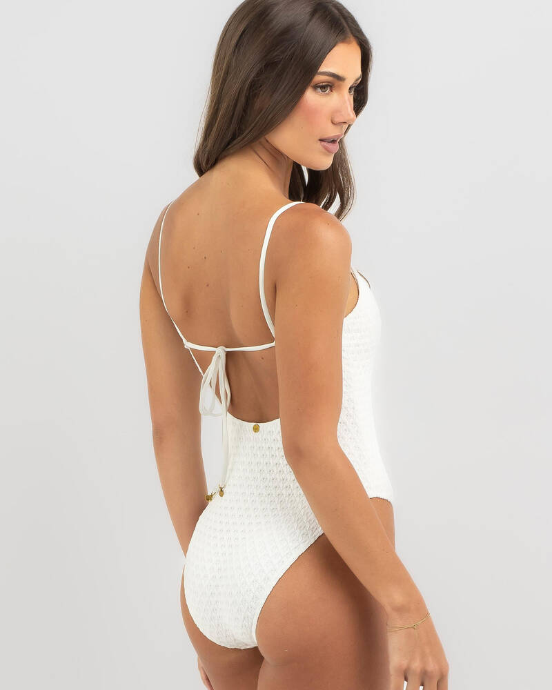 Kaiami Angel Crochet One Piece Swimsuit for Womens