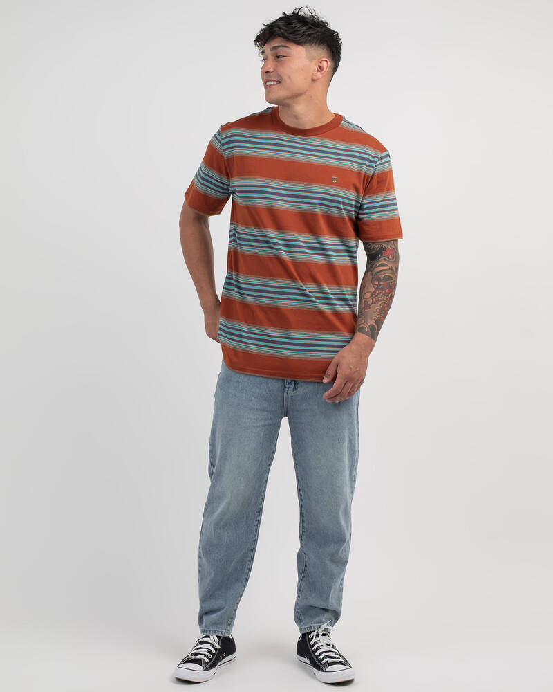 Brixton Hilt Shield Knit T-Shirt for Mens