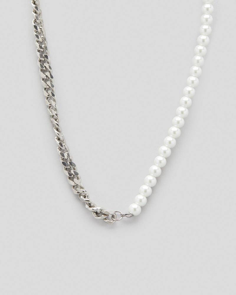 Classics 77 Pearl Beads With Stainless Steel Chain for Mens