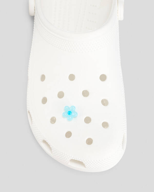 Crocs Expressive Floral Light Blue Jibbitz for Unisex