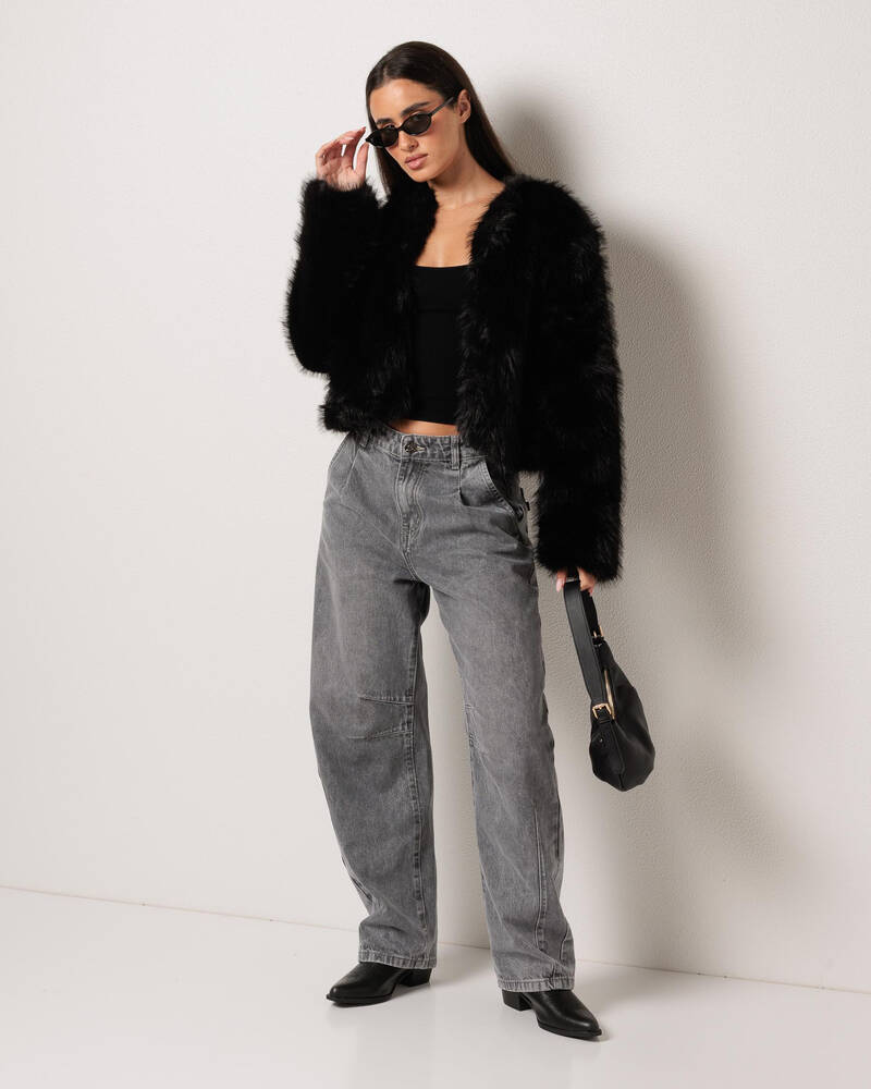 Ava And Ever Harlow Faux Fur Jacket for Womens