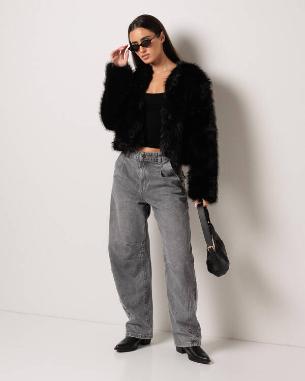 Ava And Ever Harlow Faux Fur Jacket for Womens