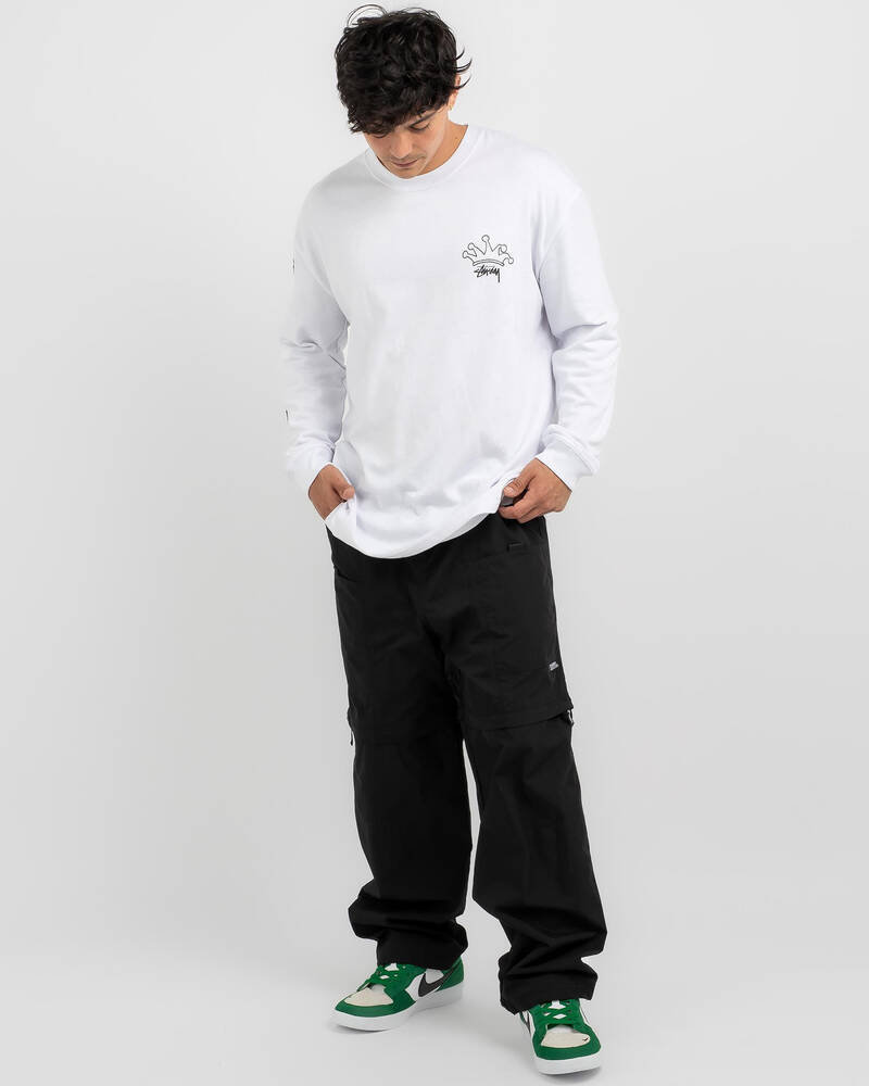 Stussy S Crown 50/50 LCB Long Sleeve T-Shirt for Mens