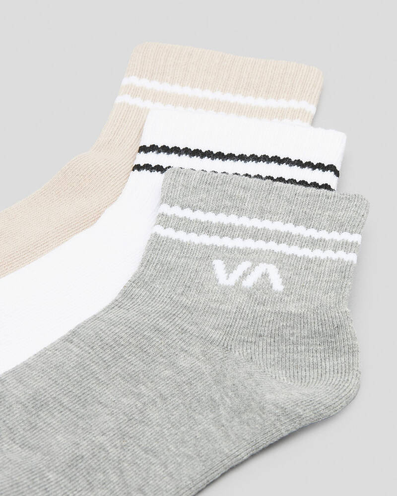 RVCA Women's VA Mini Crew Sock Pack for Womens