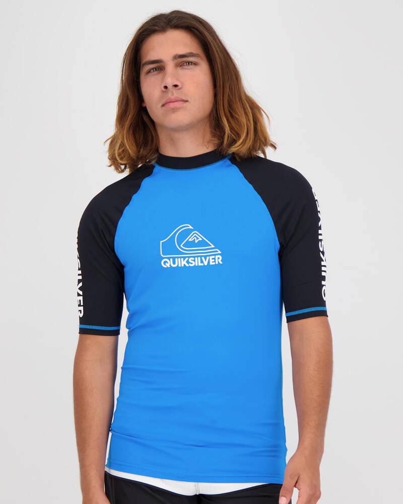 Quiksilver On Tour Short Sleeve Rash Vest for Mens