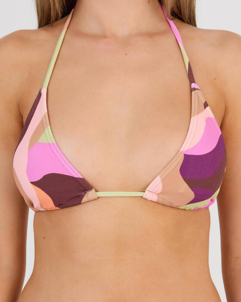 Billabong Surf Swirlin Remi Sliding Triangle Bikini Top for Womens