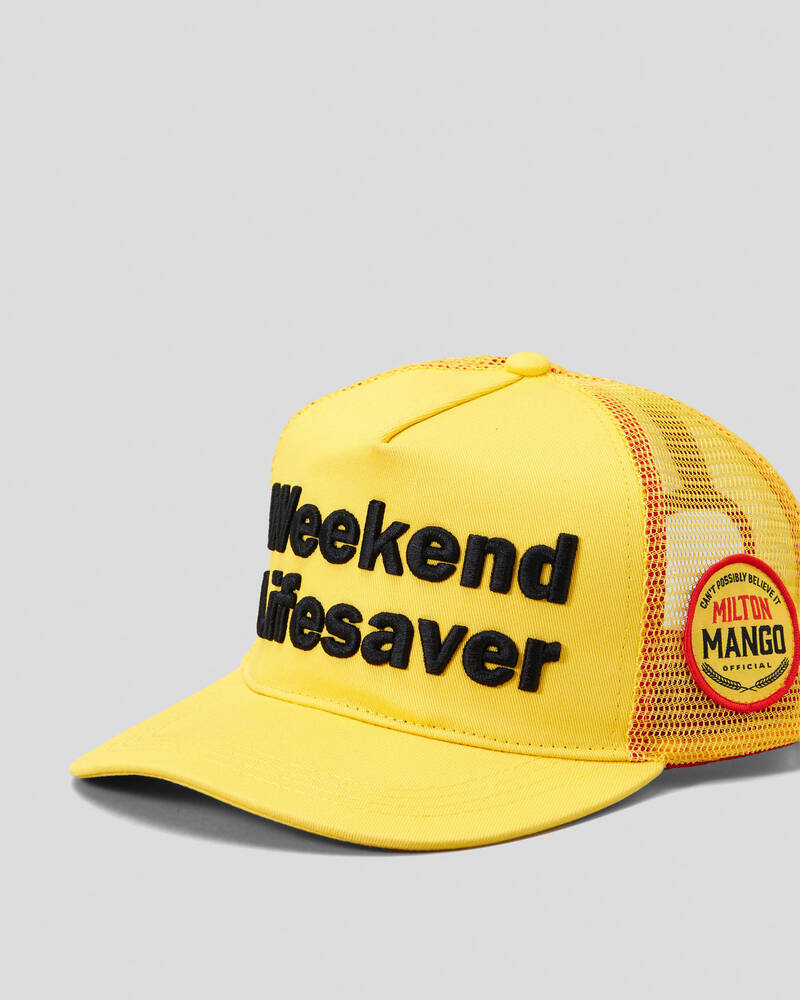 Milton Mango Weekend Lifesaver Trucker Cap for Mens