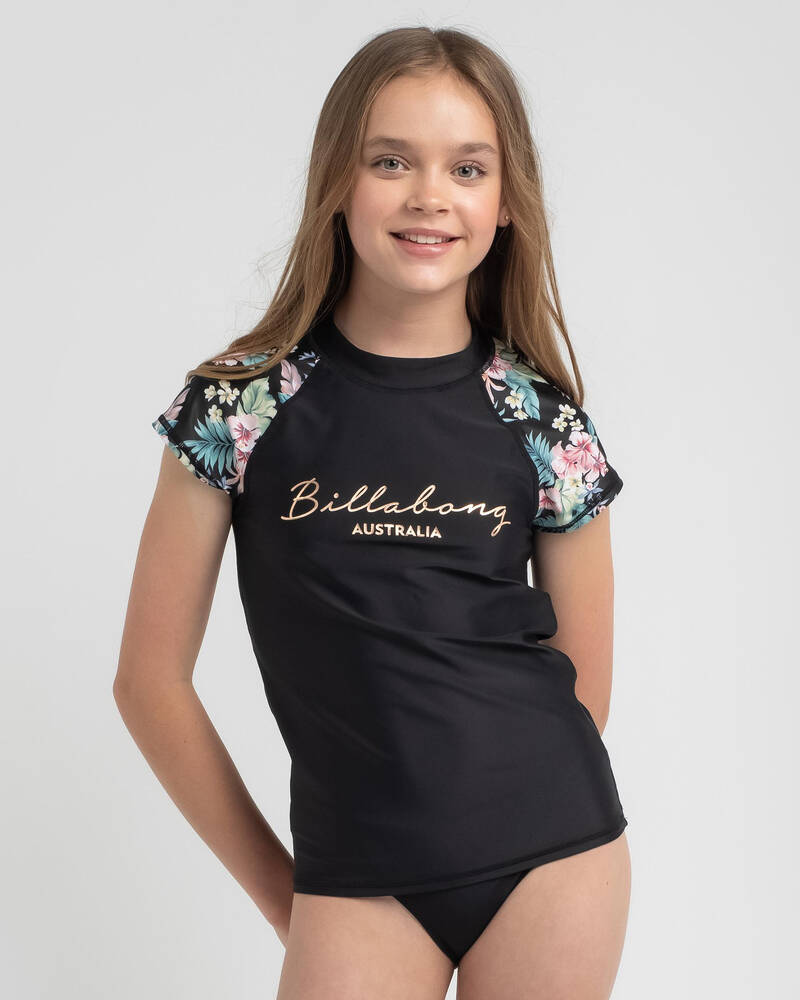 Billabong Girls' Island Dream Cap Sleeve Rash Vest for Womens