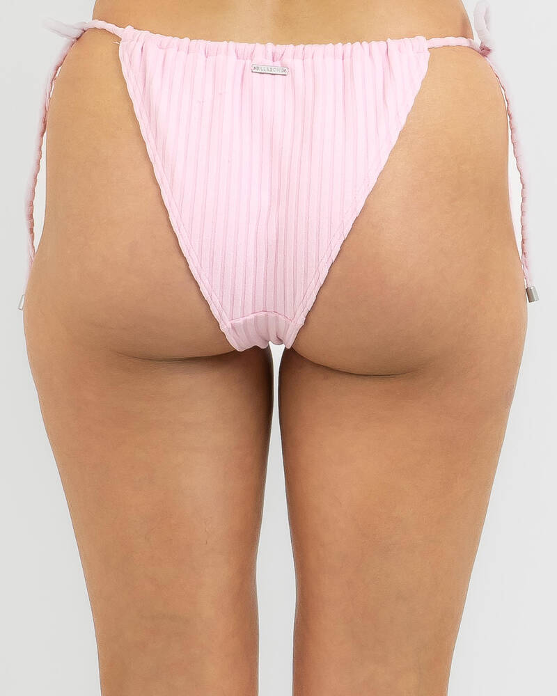 Billabong Terry Rib Bells Tie Side Bikini Bottom for Womens