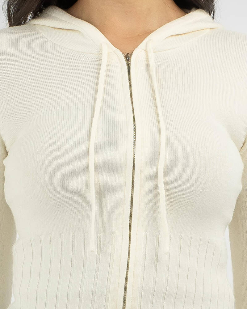 Ava And Ever Cady Hooded Zip Knit Jumper for Womens