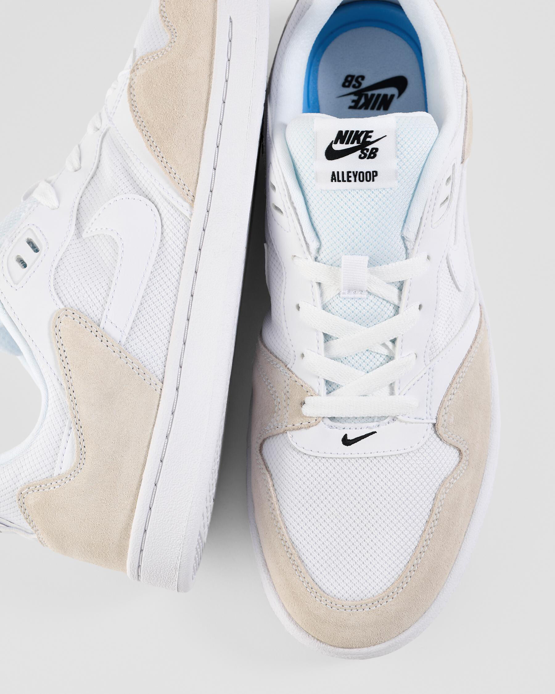 Nike Alleyoop Shoes In White/white-white - FREE* Shipping & Easy