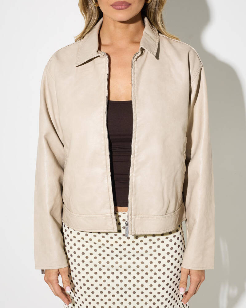 Ava And Ever Bowie Faux Leather Jacket for Womens