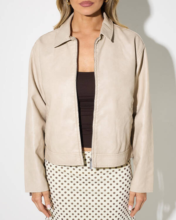 Ava And Ever Bowie Faux Leather Jacket for Womens