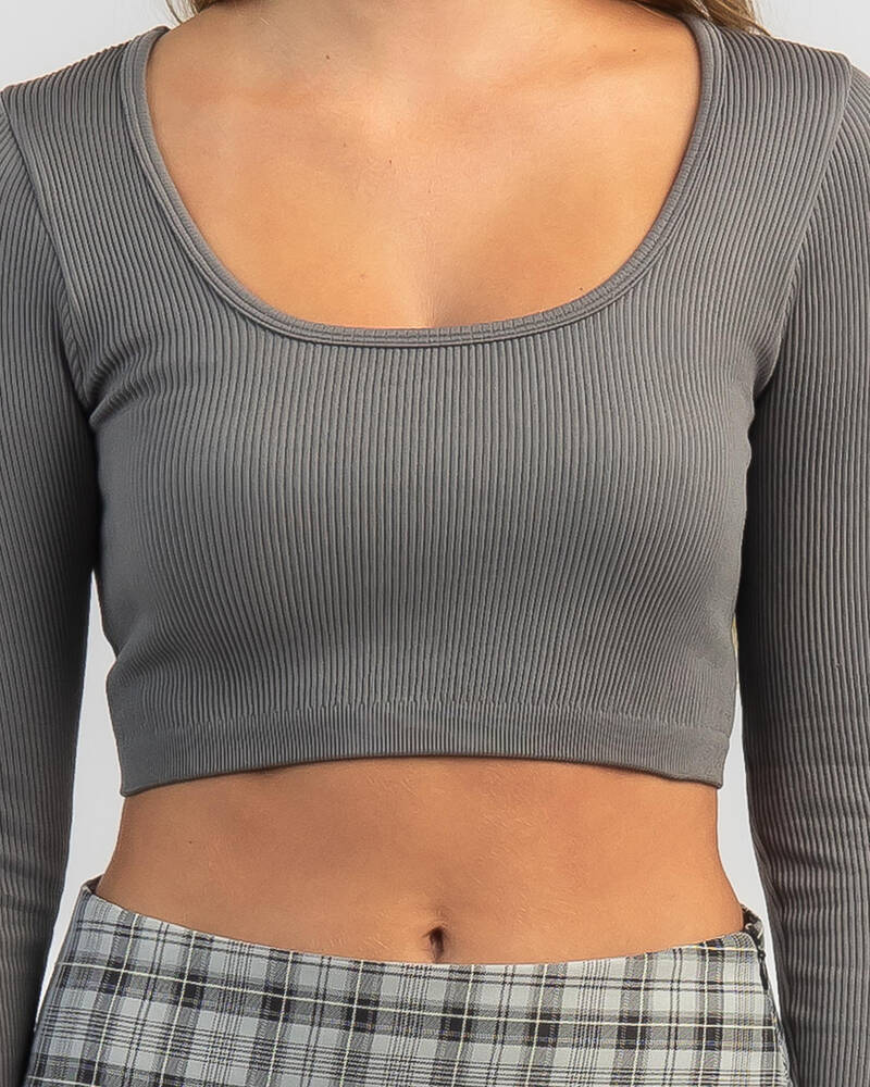 Mooloola Basic Seamfree Long Sleeve Top for Womens