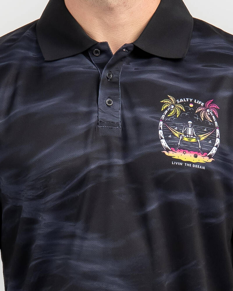 Salty Life Livin The Dream Fishing Shirt for Mens