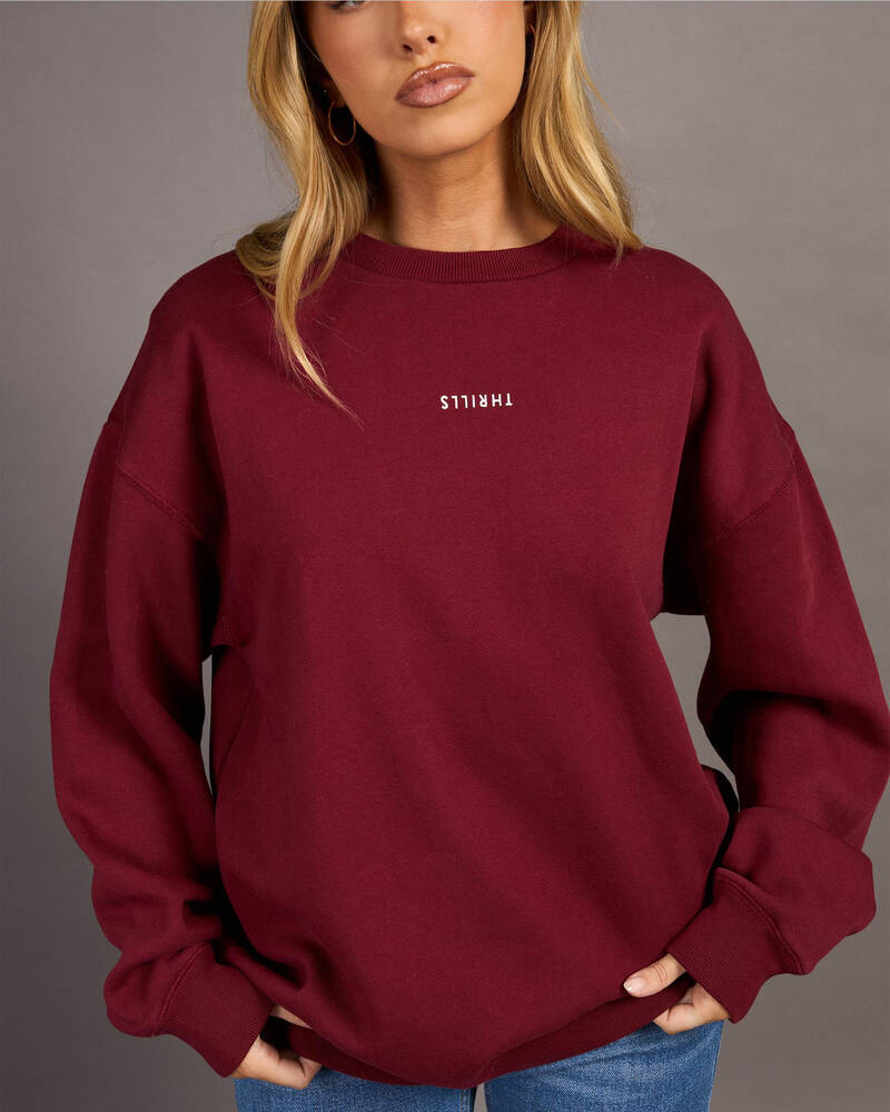 Thrills Minimal Thrills Slouch Crew Sweatshirt for Womens