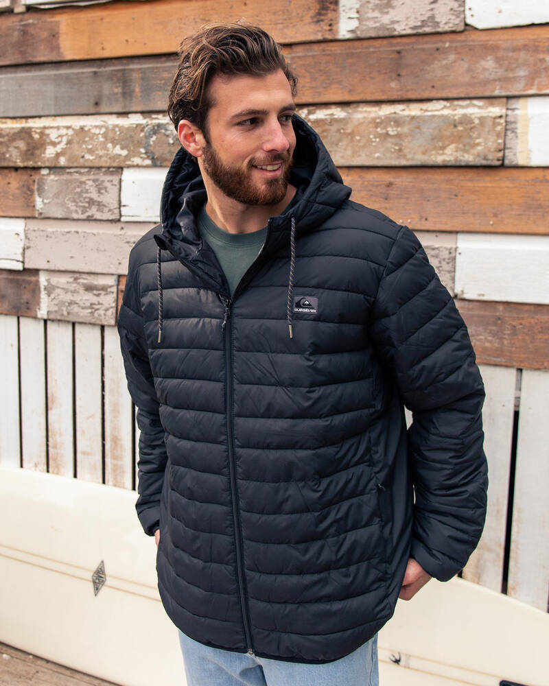 Quiksilver Scaly Hooded Puffer Jacket for Mens
