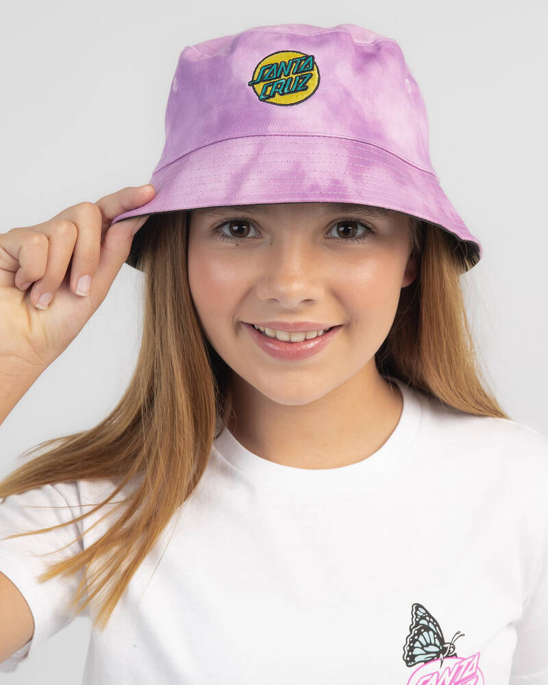Santa Cruz Girls' Other Dot Reversible Bucket Hat for Womens