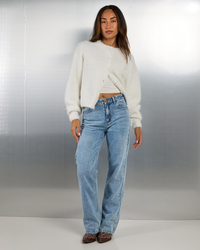 DESU Rocker Straight Leg Jeans for Womens image number null