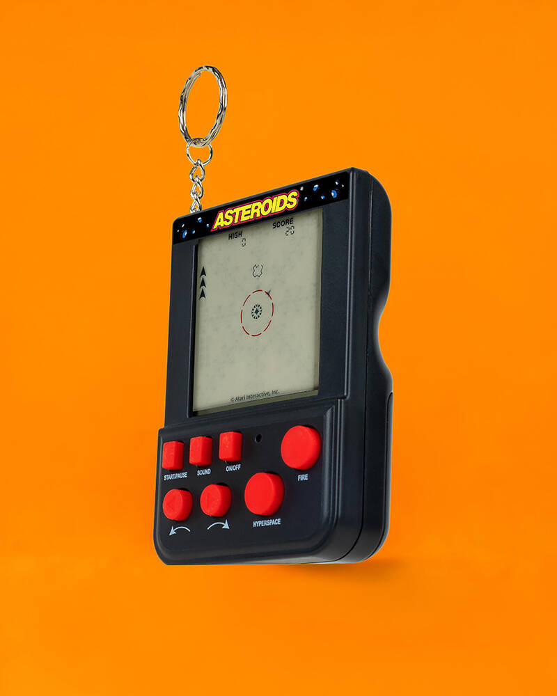 Fizz Creations Asteroids Keyring Game for Unisex