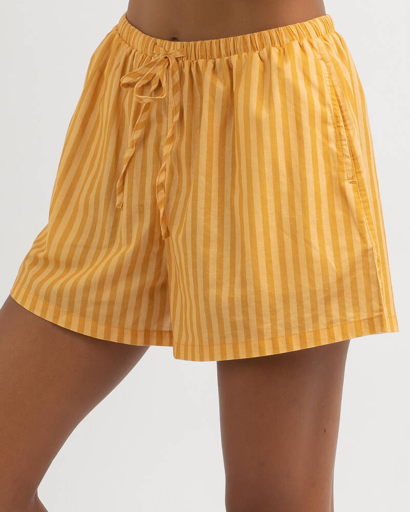 Rhythm Oasis Stripe Shorts for Womens