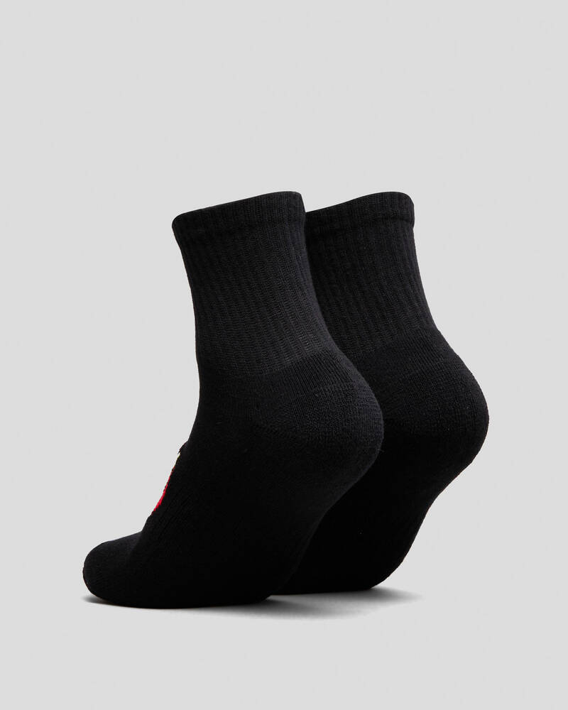Santa Cruz Boys' Classic Dot Ankle Socks 2 Pack for Mens