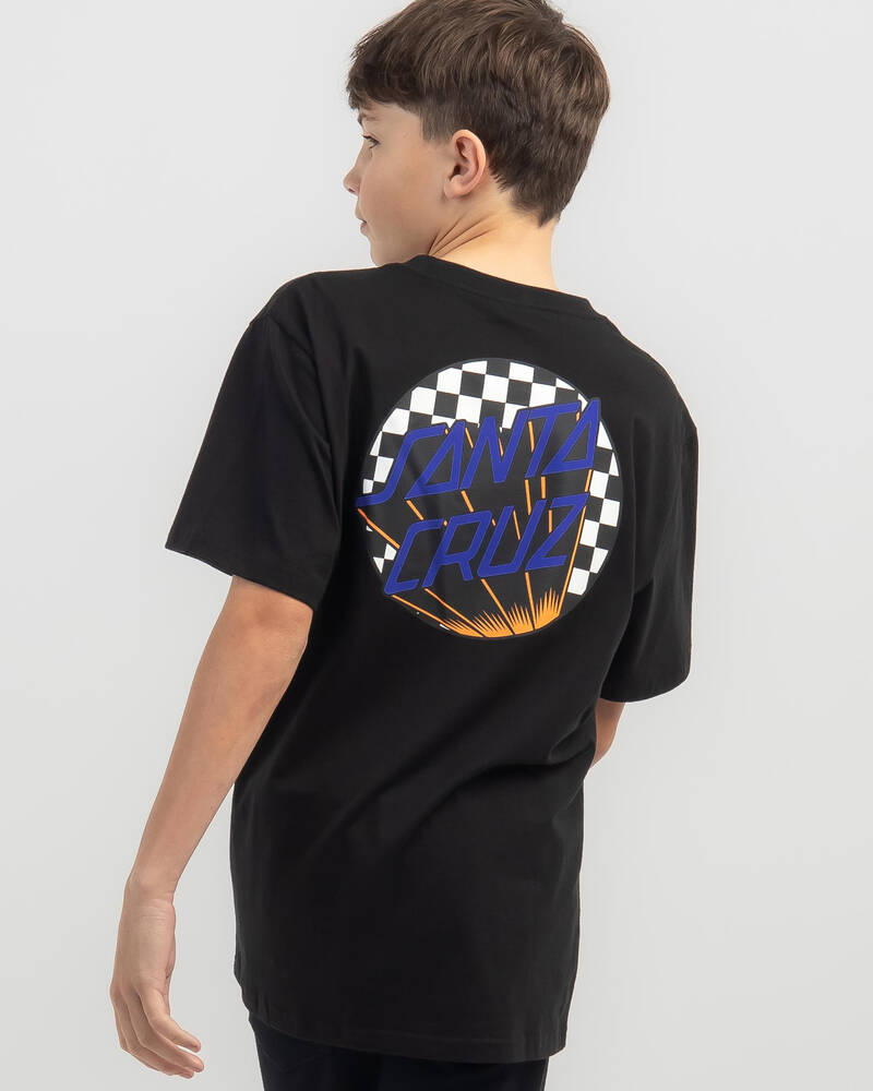 Santa Cruz Boys' Check Delta Dot T-Shirt for Mens