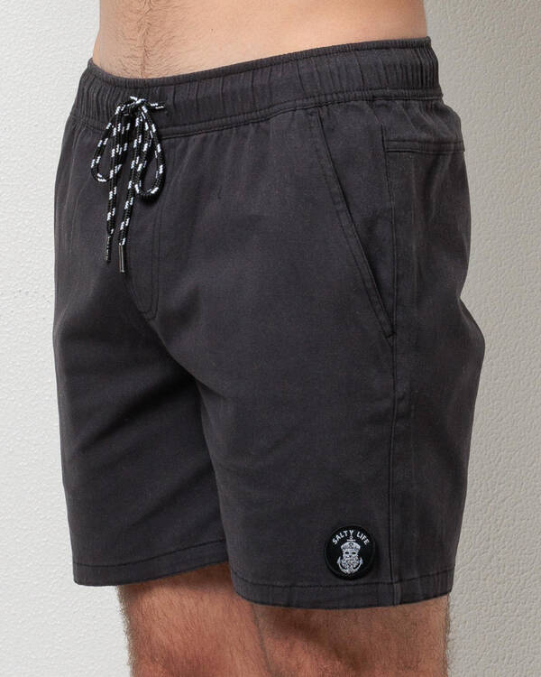 Salty Life Vision Elastic Waist Shorts for Mens