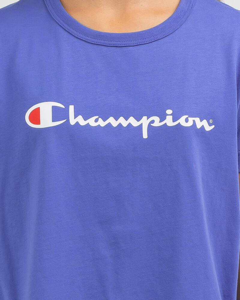 Champion Girls' Logo T-Shirt for Womens