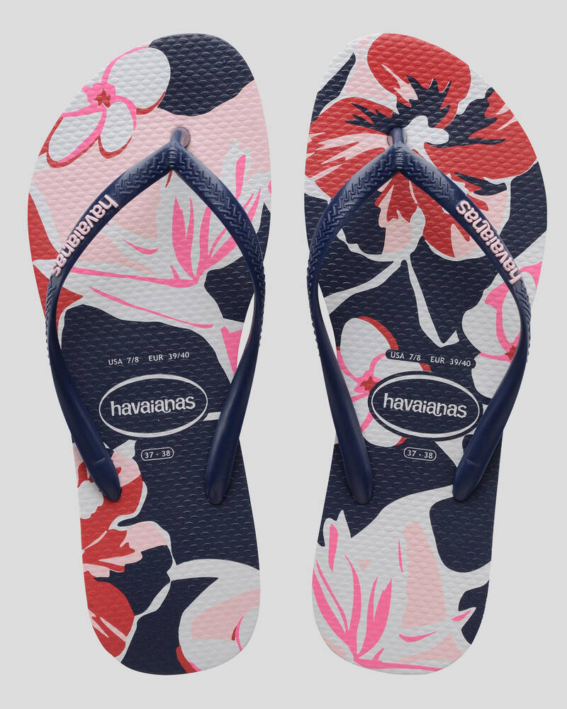 Havaianas Kids' Slim Print Floral Thong for Womens