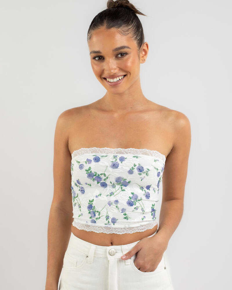 Ava And Ever Danforth Lace Tube Top for Womens