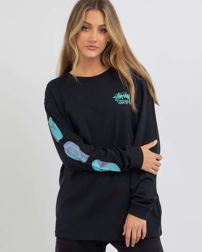 Stussy Mask Long Sleeve T-Shirt for Womens