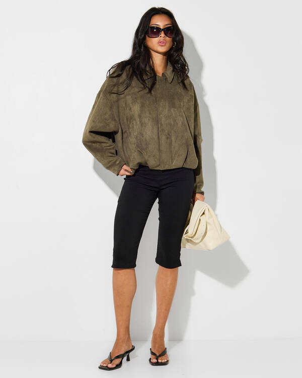Ava And Ever Floyd Faux Suede Jacket for Womens