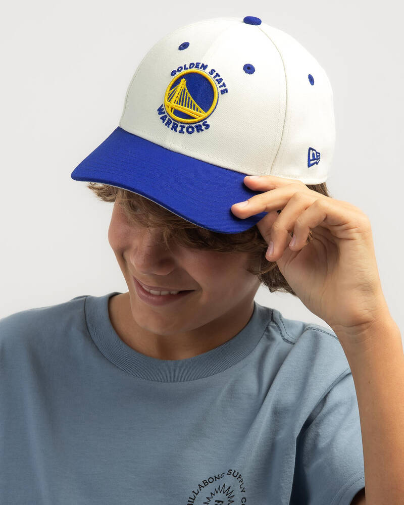 New Era Boys' Golden State Warriors 9Forty Chrome Cap for Mens