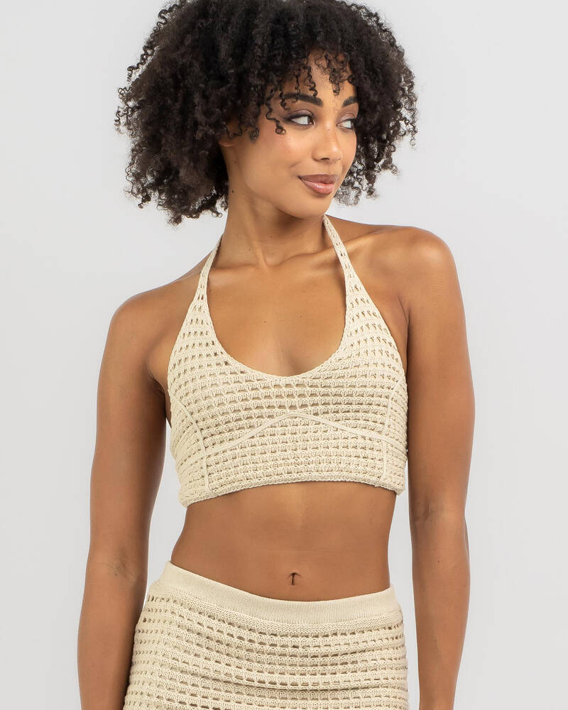 Mooloola Aruba Crochet Halter Top for Womens