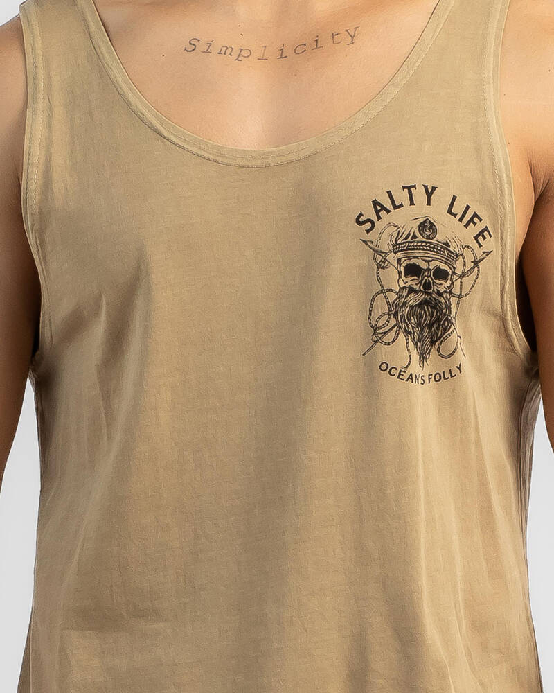 Salty Life Black Beard 3.0 Singlet for Mens