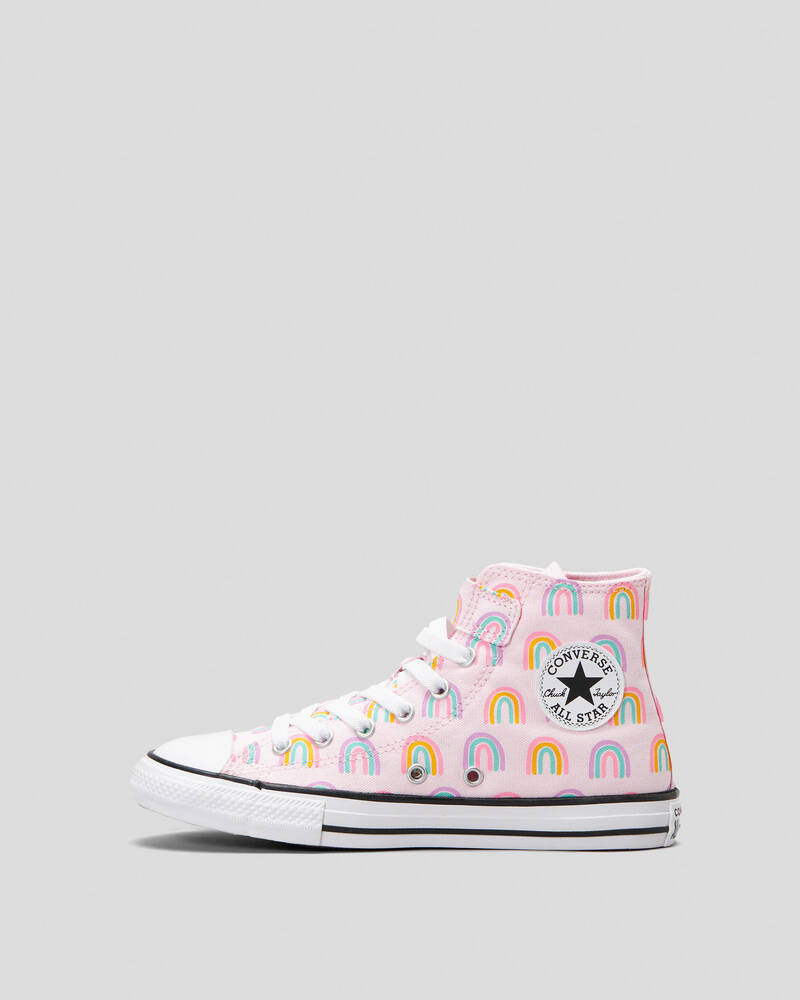 Converse Girls' Chuck Taylor All Star Easy On Rainbow Shoes for Womens