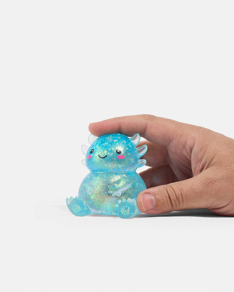 Smooshos Super Squeeze Glitter Axolotl Squishy Fidget Toy for Unisex