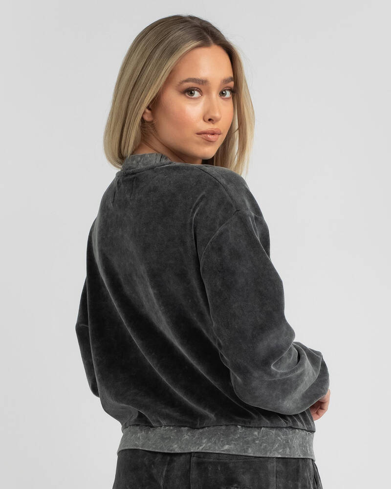 Calvin Klein Wash Velvet Sweatshirt for Womens