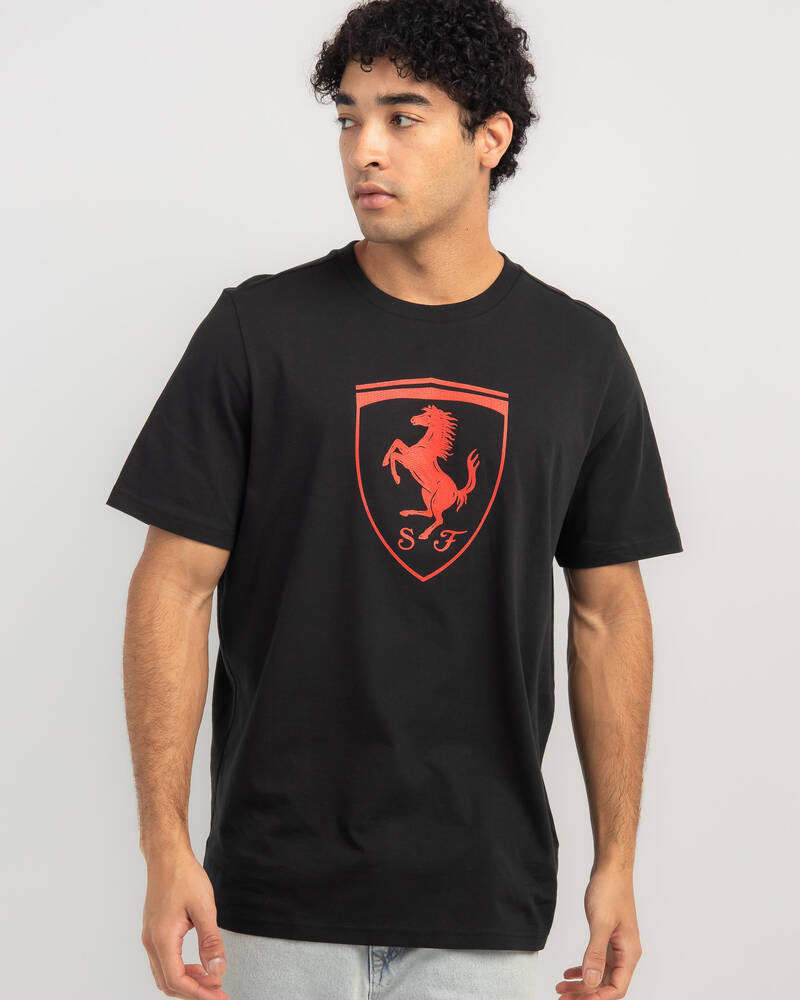 Puma Ferrari Race Big Shield T-Shirt for Mens