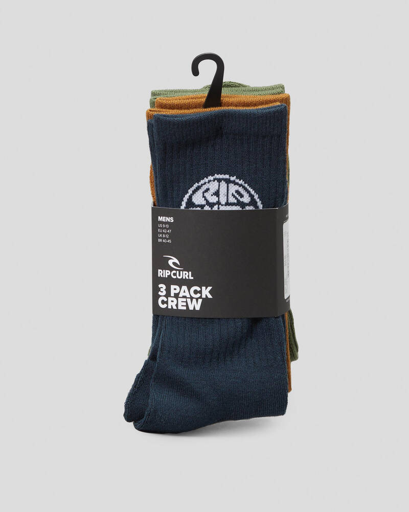 Rip Curl Wetty Crew Socks 3 Pack for Mens