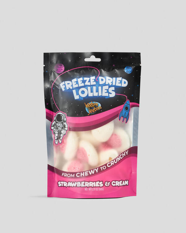 Large Strawberries & Cream Freeze Dried Lollies